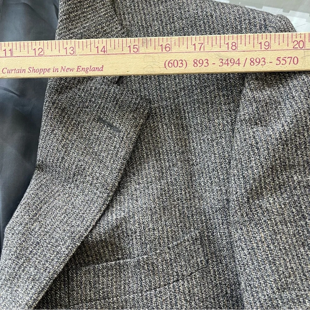 Vintage Dunhill Blazer‎ Jacket Mens 54L Herringbone Wool Cashmere Sport Coat